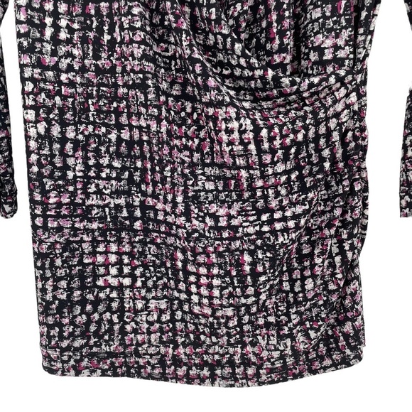 Chico's Multi-Color Abstract Print V-Neck Blouse - Chico's Sz 0 / US Sz S/4 - Picture 8 of 14